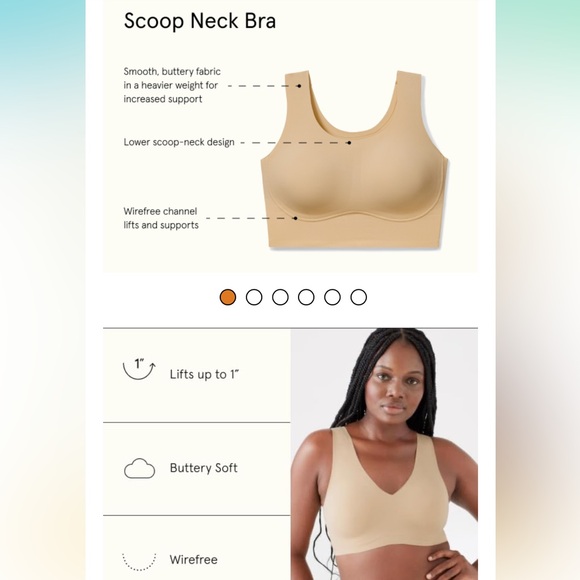 True & Co Women's True Body Lift Scoop Adjustable Strap Bra - Picture 9 of 9